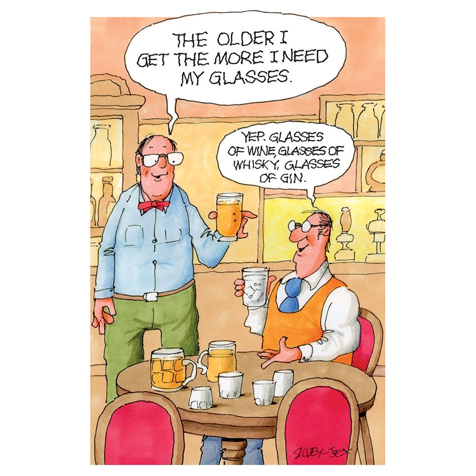 Need My Glasses Funny Birthday Card